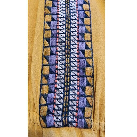 BGO & Me Boho Long Sleeve Drop Waist Dress Size Small - Picture 9 of 9